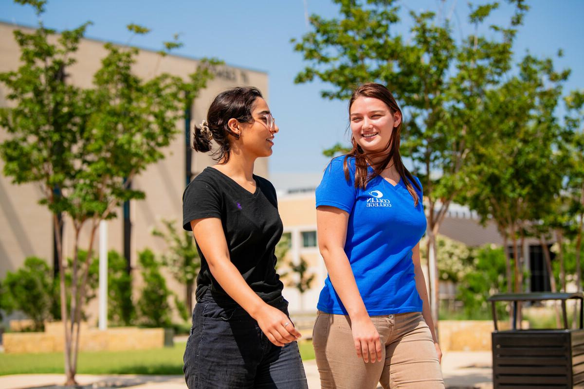 student giving tour